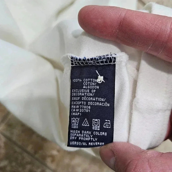 VTG Tommy Hilfiger Mens L Polo Shirt Red Stripe White 90s Preppy Sporty Tee - Picture 4 of 8